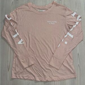 Abercrombie & Fitch Blush Long Sleeve Tee
